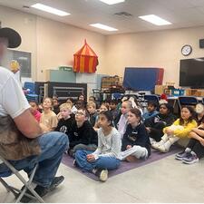 Students watching a presenter